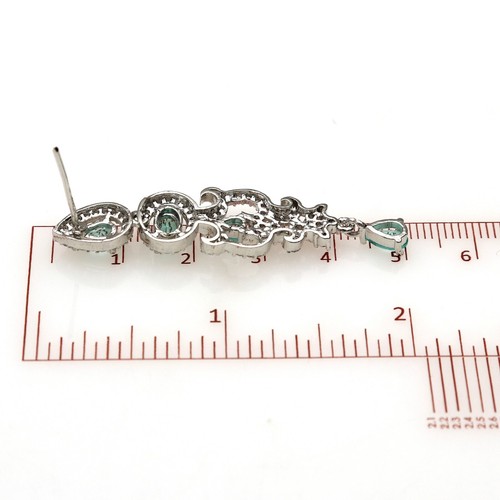Elegant Cz Braut Halskette und Ohrringe Im Set Mehrere Farben für Damen - Bild 70 von 110