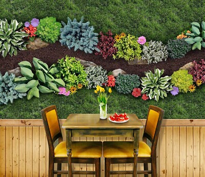 3D Nature Plants K7087 Wallpaper Mural Self-adhesive Removable Sticker Luna