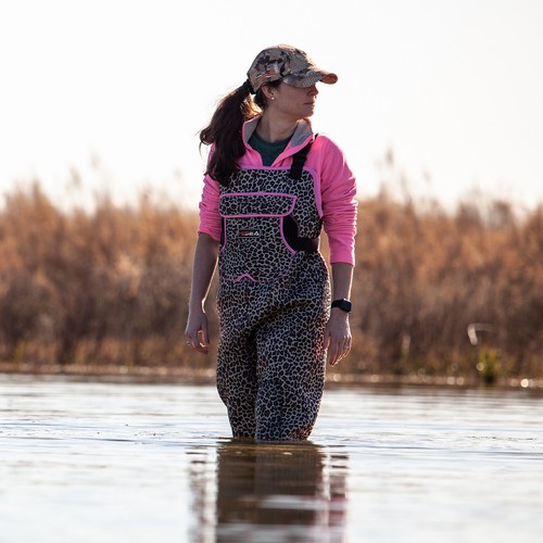 HISEA Women's Chest Waders 400G Insulated Bootfoot Fishing Hunting Leopard Wader - Picture 8 of 33