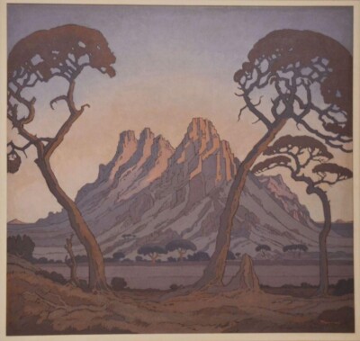 Okahandja J. H. Pierneef 1930s South African Landscape Modernist