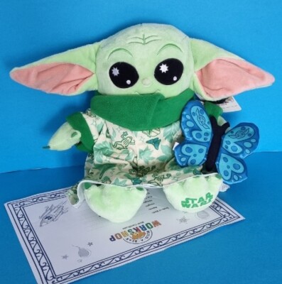 Build A Bear Grogu Sommer Mandalorianer Kind Brandneu mit Etikett Star Wars Baby Yoda Schmetterling 