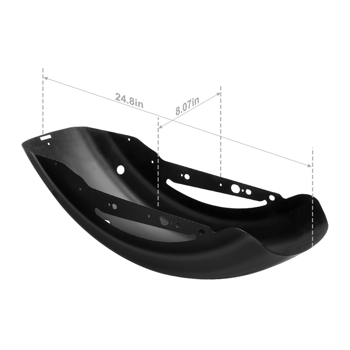 Vivid Black Rear Fender Fit For Harley Sportster Iron 883 10