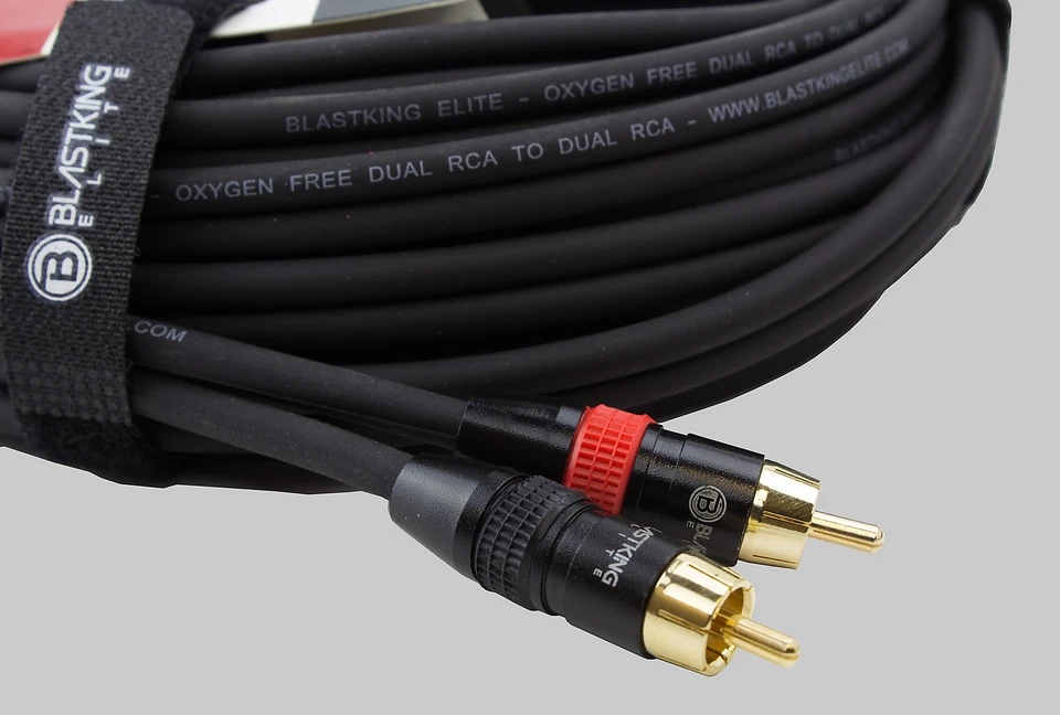 6' FT feet 2 RCA Male Plug to 2 RCA Male OFC Interconnect Audio Video AV Cable - Image 3 of 3