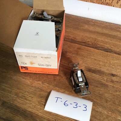 P&S 15AC4-GRY SWITCH 15 Amp 4 WAY Toggle 504- GRAY | eBay
