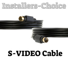 6ft 12ft 25ft S-Video Cable Male To Male For Monitor VCR Gold Plated 4 Pin lot
