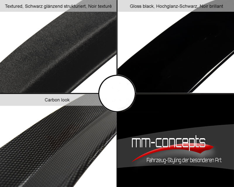 Heckspoiler Ansatz SCHWARZ Für 7er BMW G11 G12 M Paket