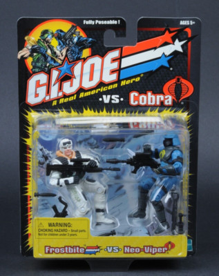 2002 Hasbro GI Joe vs Cobra Frostbite vs Neo-Viper Pack New Sealed MOC