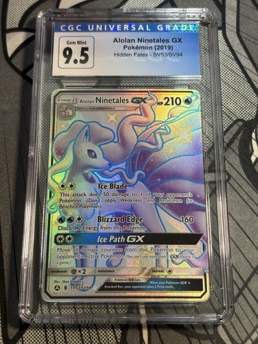 Alolan Ninetales-GX graded CGC 9.5 for sale on eBay