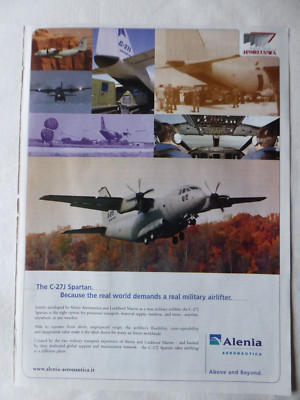 12/2005 PUB ALENIA LOCKHEED MARTIN C-27J SPARTAN TACTICAL AIRLIFTER ORIGINAL ANZEIGE
