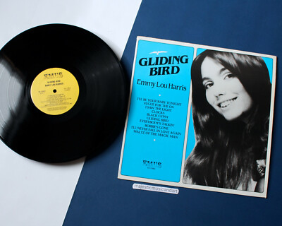 RARE COVER EMMYLOU HARRIS FIRST ALBUM GLIDING BIRD LP 1979