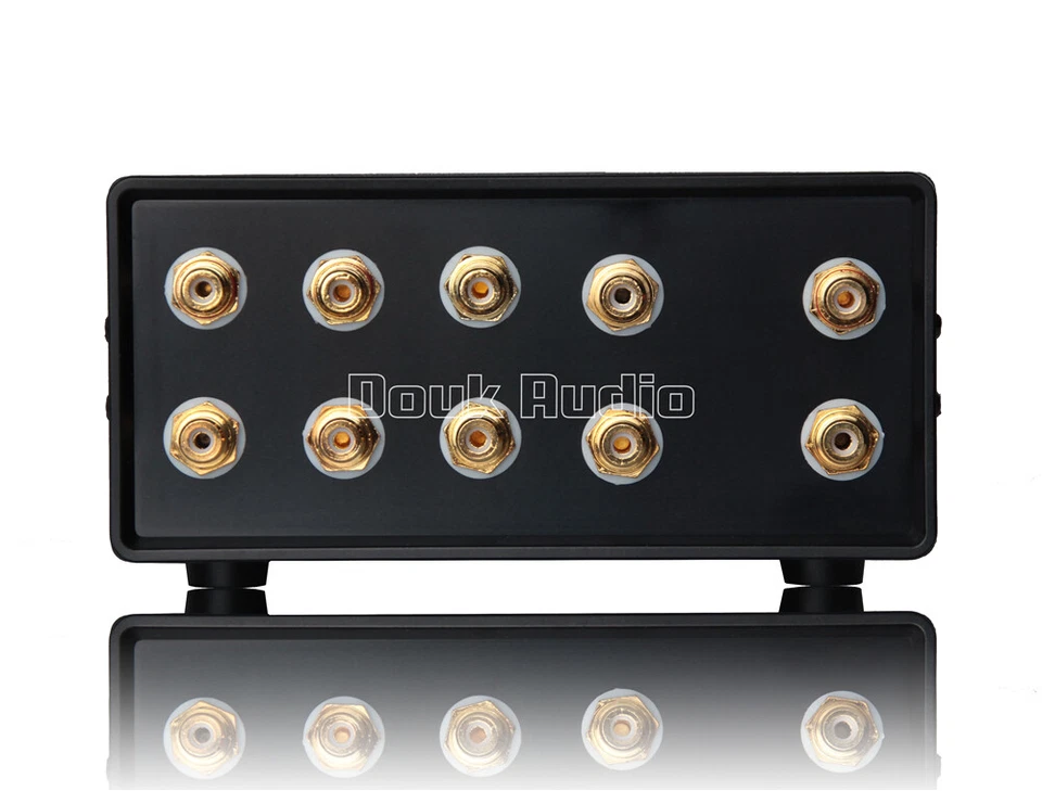Mini Stereo 4-way RCA Audio Splitter/Switcher Box Volume Control Passive Preamp - Image 4 of 4