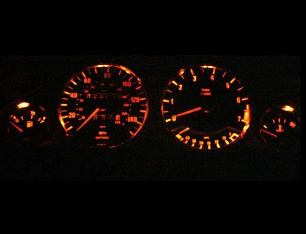 Medidores de cara blancos para BMW E30 1984-1991 M3 325 325E 325i Foto 4 de 4