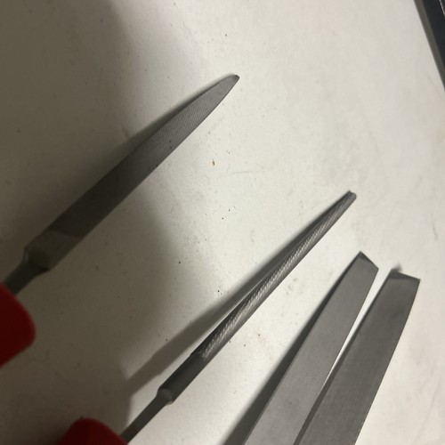 Snap-on Tools NEW RED 4pc Instinct Soft Grip Handle Round File Set SGHBF200A - Picture 12 of 12