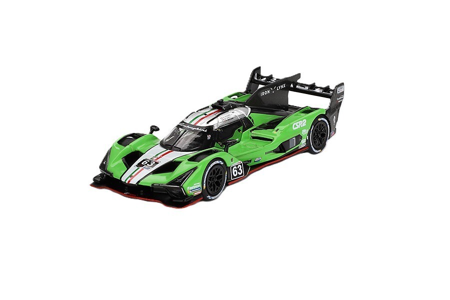 Mini GT 1:64 Lamborghini SC63 #63 Iron lynx 2024 IMSA Sebring 12