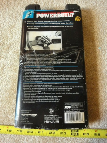 Powerbuilt Heavy Duty Steering Wheel Puller Set 648464. New! - Picture 2 of 3