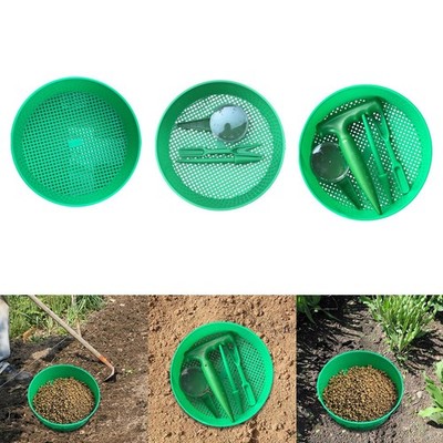Gartensieb, Bodensiebpfanne, Bodensteinnetz zum Filtern kleiner Kiesböden