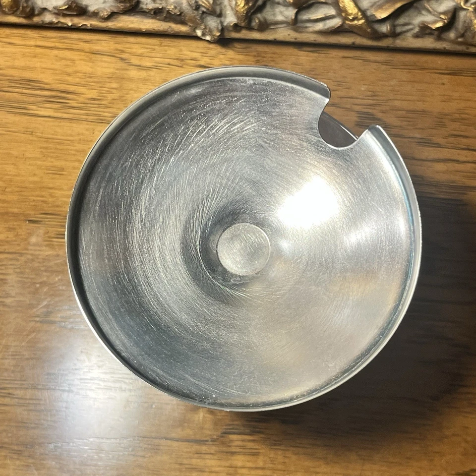 Vintage Sterling Silver Strawberry Lid Crystal Base - Image 3 of 4