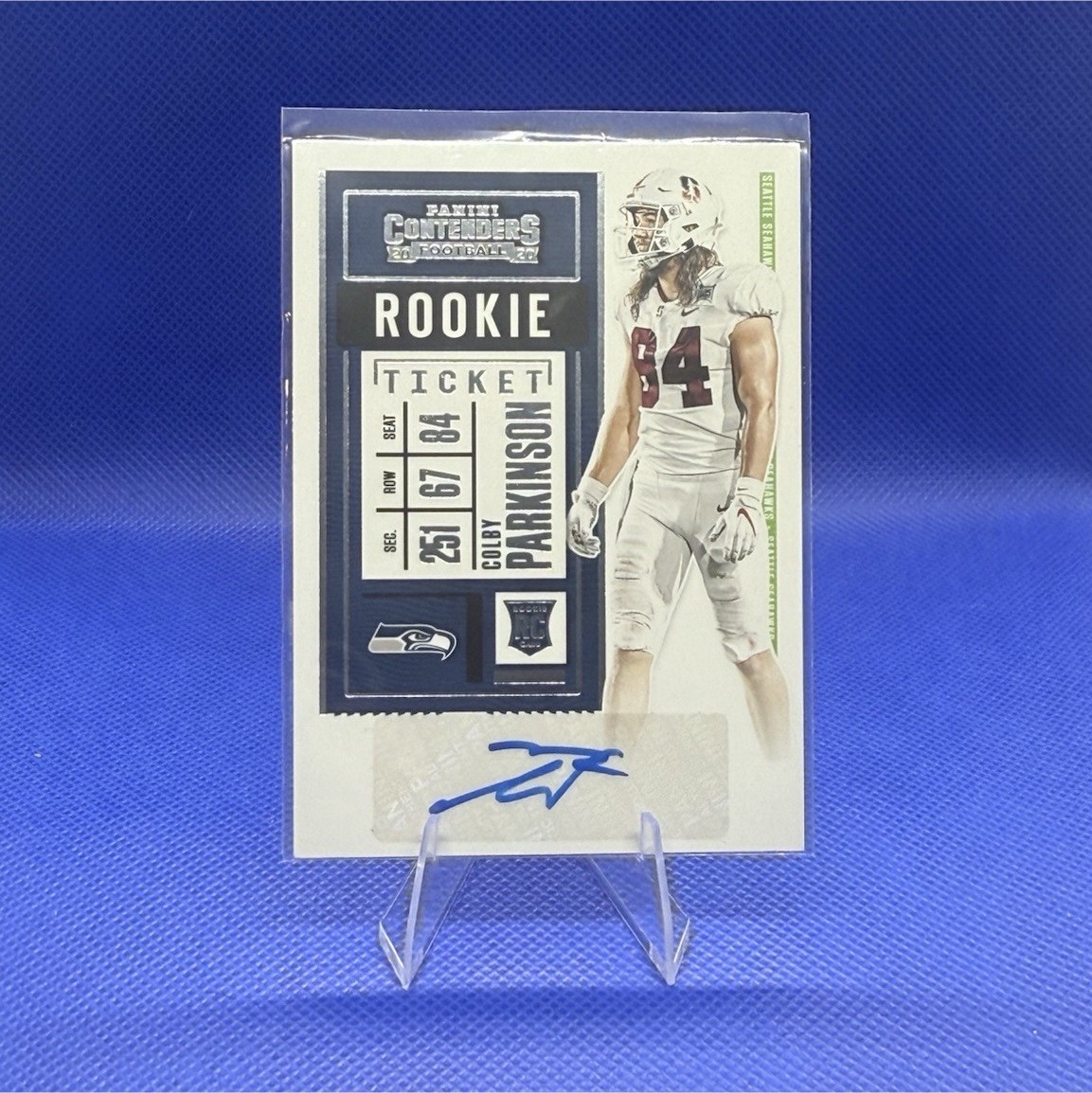 Colby Parkinson Panini Contenders #194 Autograph