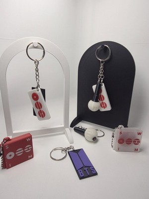 8pcs BTS Keychain Set (Armybomb, Arirang Logo, Swim CD Fanmade 3D