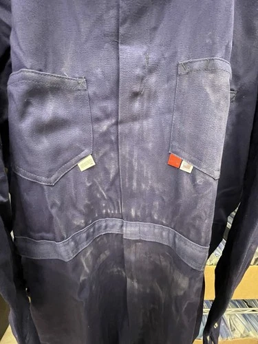 Saf-tech FR Coveralls Mens 3XL Blue Westex Indura Fire Resistance Zip NEW image 2