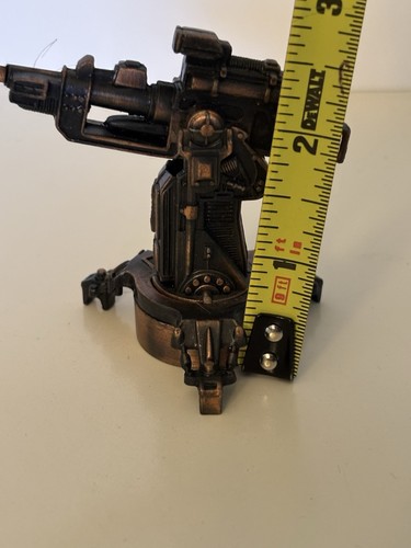 Machine Gun Cast Metal Pencil Sharpener Miniature Military Collectible 2.5” Tall - Picture 7 of 7