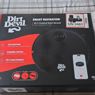 #ad Dirt Devil EV3320 Wi Fi Robotic Vacuum Auto Mapping Pet Hair Removal Cordless $50.00