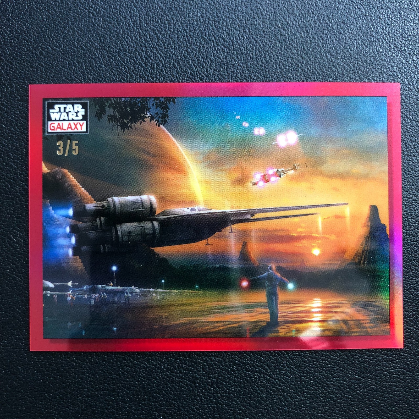 2023 Topps Chrome Star Wars Galaxy Dawn of the Rebellion Red Refractor /5