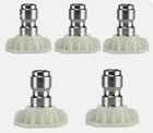 High Pressure Washer Quick Connect Nozzles 5pcs 1/4 Inch for Cleaning Tasks