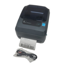 Zebra GX42-102410-000 Thermal Transfer Printer - TESTED- Button Crack - No PSU