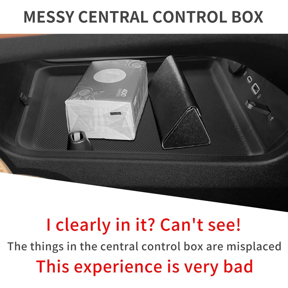 for Leapmotor C10 C16 2024 -2026 TPE Car Center Console Lower Layer Storage Box - Image 4 of 4