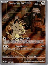 Team Rocket's Meowth 203/182 Sv10: Destined Rivals Holo