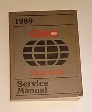 1989 Geo Tracker Service Manual Automotive Repair