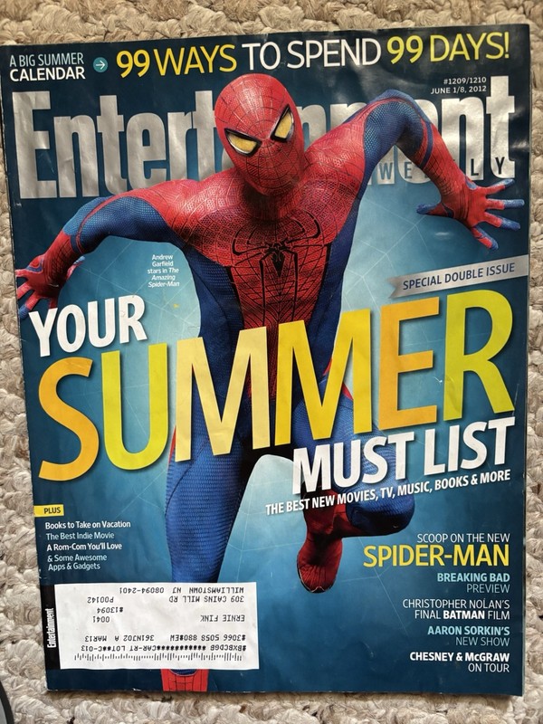 Entertainment Weekly (June 8, 2012) Spider-Man, Summer Must List Breaking Bad