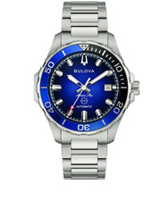 Bulova Marine Star 98B466 Automatic Stainless Steel Bracelet Blue Dial