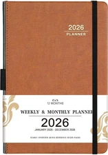 2026 Planner - 2026 Weekly Monthly Planner, January - December 2026, 5.85'' x 8.