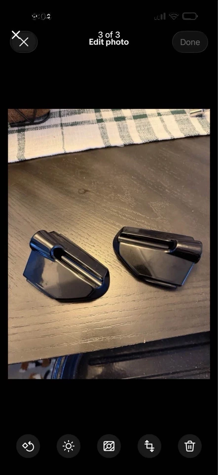 Soportes de clavija de carretera Harley Davidson negros en ángulo largo. Juego también clavijas If Ciro Foto 4 de 4