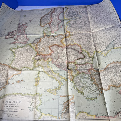 National Geographic Magazine 1915 Complete Set 12 Includes July Europe Map Vtg