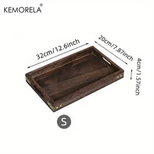 Wooden Rectangular Tea Tray Wooden Tray Wooden Hotel Dinner Tray Suitable for Di