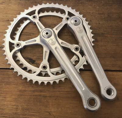 Campagnolo Record Strada Doppelkettensatz, 53/43T, (Tevano innen) 170mm, sehr guter Zustand