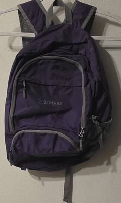 Zomake Joy of Life Lightweight Hiking Packable Foldable Purple Backpack