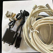 Coax Cable Lot Adapters RCA RF Connectors TV Antenna Cable Bundle Mixed AV