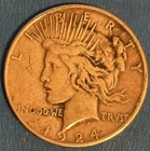 1924-S Peace Silver Dollar Circulated