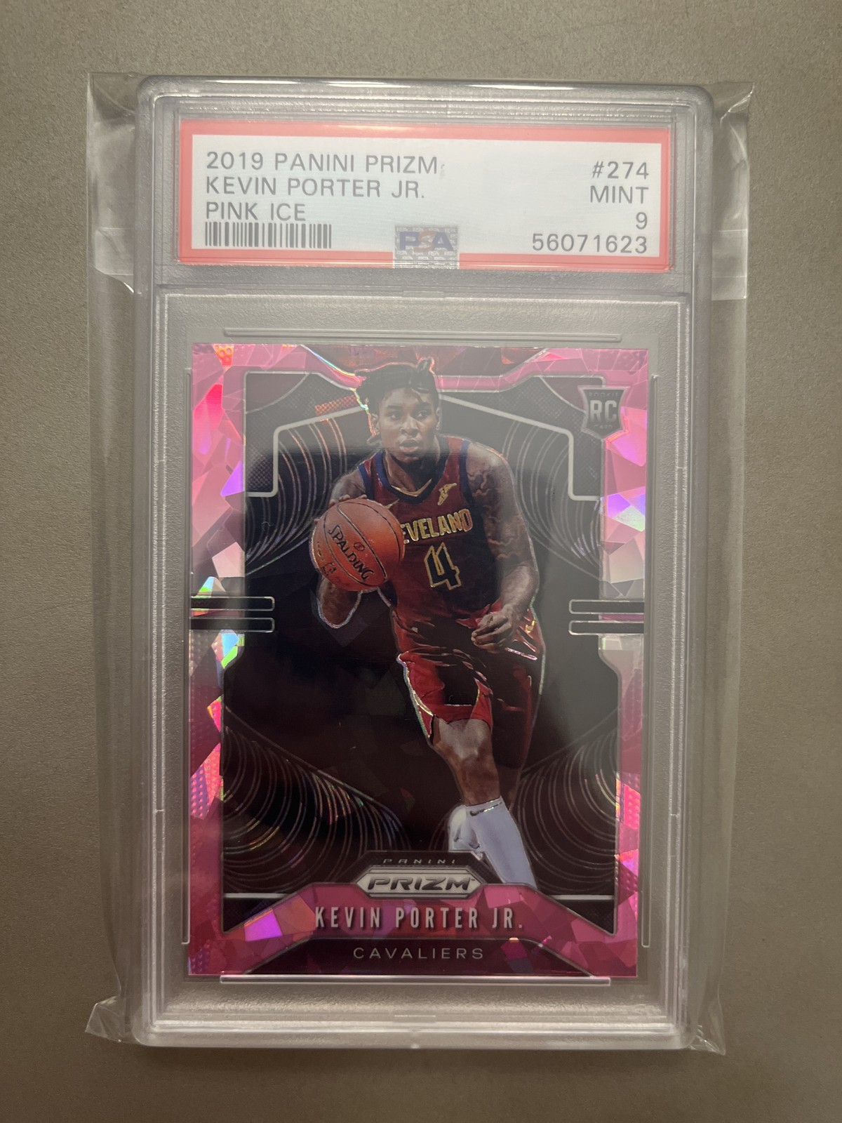2019-20 Panini Prizm #274 Kevin Porter Jr. Prizms Pink Ice PSA 9