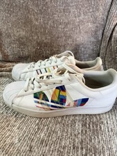 Sneakers Adidas Superstar Pride Love Unites bianco arcobaleno GZ7968 uomo 11 usate in ottime condizioni