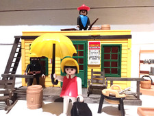 Playmobil Western * Saloon *autocollant - Sticker Maison Western
