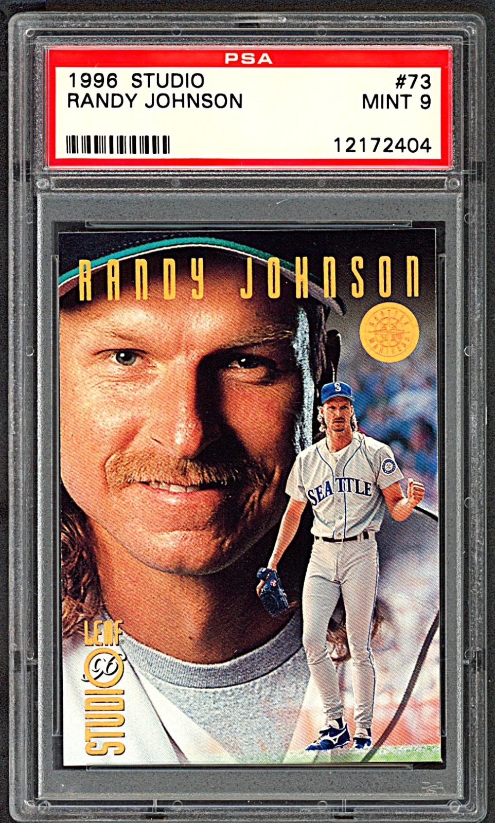 1996 Leaf Studio - Randy Johnson Bronze Press Proof/2000 #73 PSA 9