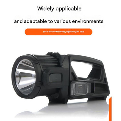 P50 High Power LED Taschenlampe Solar Wiederaufladbar 4500mAh 30W Fluter