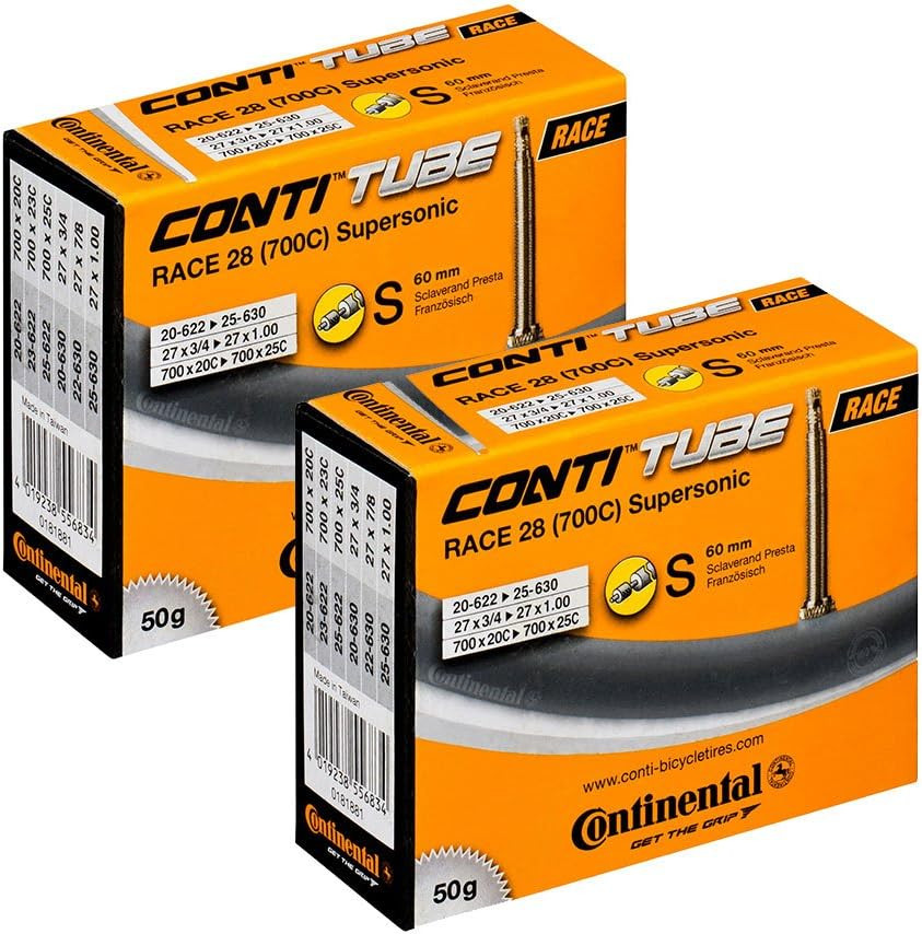 Continental Supersonic Lightweight Long Valve Bicycle Tubes Presta Valve 60Mm Bi
