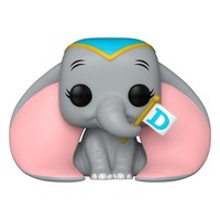 Funko FK80207 - Dumbo Pop! Disney Vinyl Figur Dumbo W/Flag 9 Cm - Neu