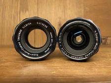 *2 Lens Set : Opt Near Mint ++* Pentax SMC Takumar 55mm F/1.8 & 28mm F/3.5 M42